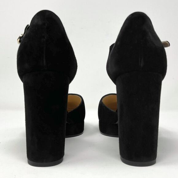 Chanel Suede Cap Toe Mary Jane Pumps in Black – Size 41 - Picture 5 of 11